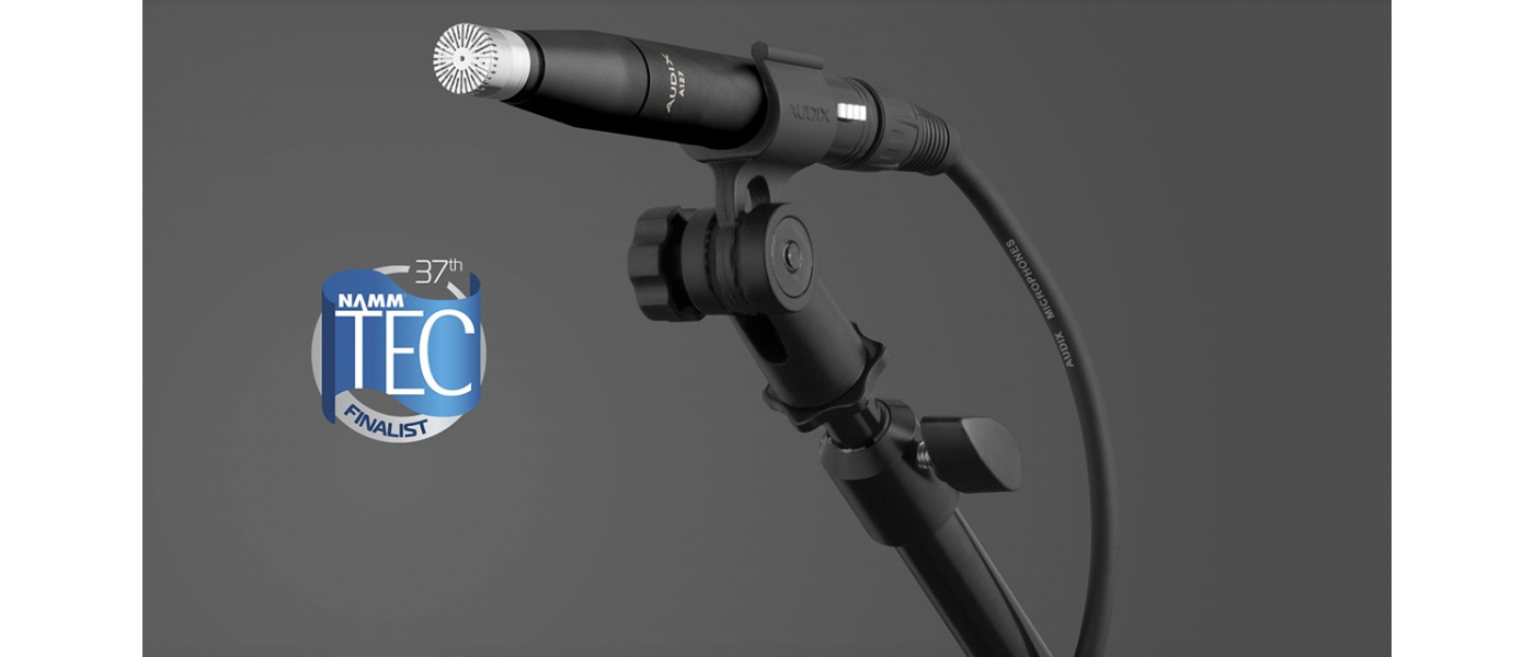 AUDIX A127  microphone named a finalist for a 2022 NAMM tec award for outstanding technical achievement