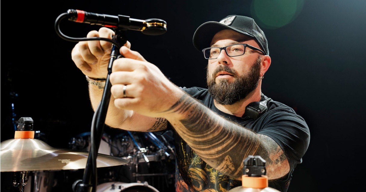 Chris Edrich does the heavy lifting for the heaviest bands with AUDIX Mics