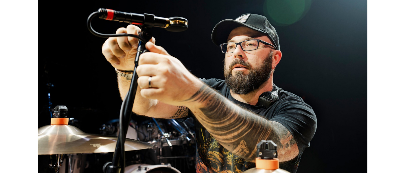 Chris Edrich does the heavy lifting for the heaviest bands with AUDIX Mics