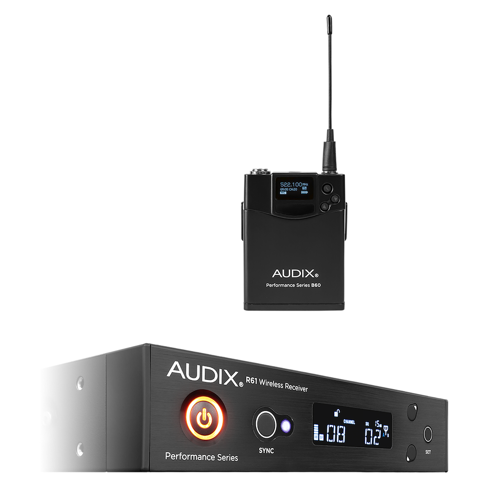 AUDIX R61 True RX with B60 Bodypack TX AX AP61BP