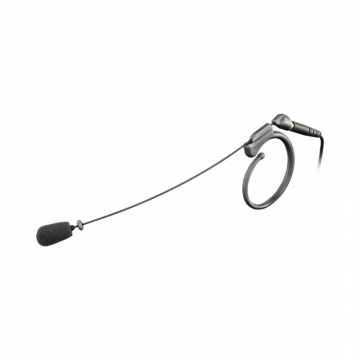 Single Ear Headworn Condenser Vocal Microphone, Black