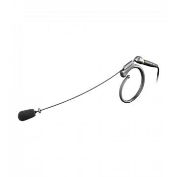 Single Ear Headworn Condenser Vocal Microphone, Black