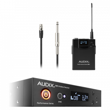 AUDIX R41 RX, B60 Bodypack with Guitar Cable AX AP41GUITARB