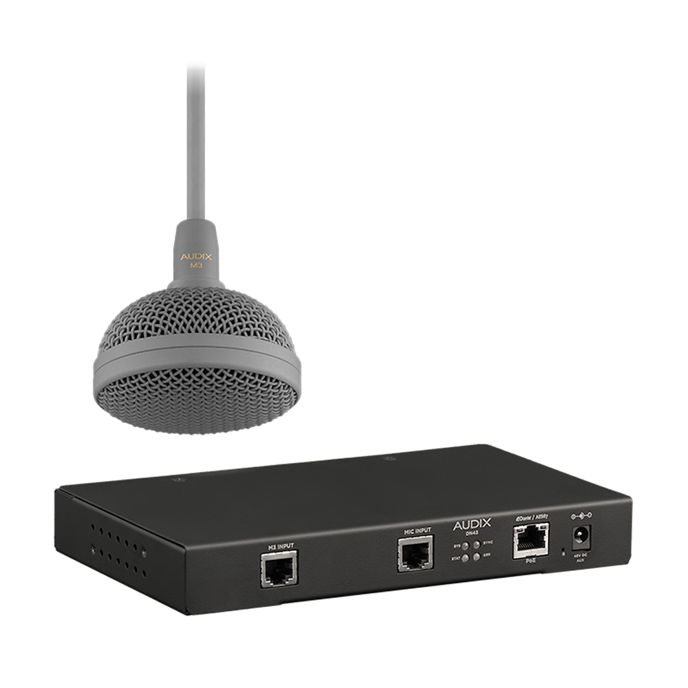 AUDIX Mic/Interface Kit for the Dante | AES67 Microphone System AX M3GDK