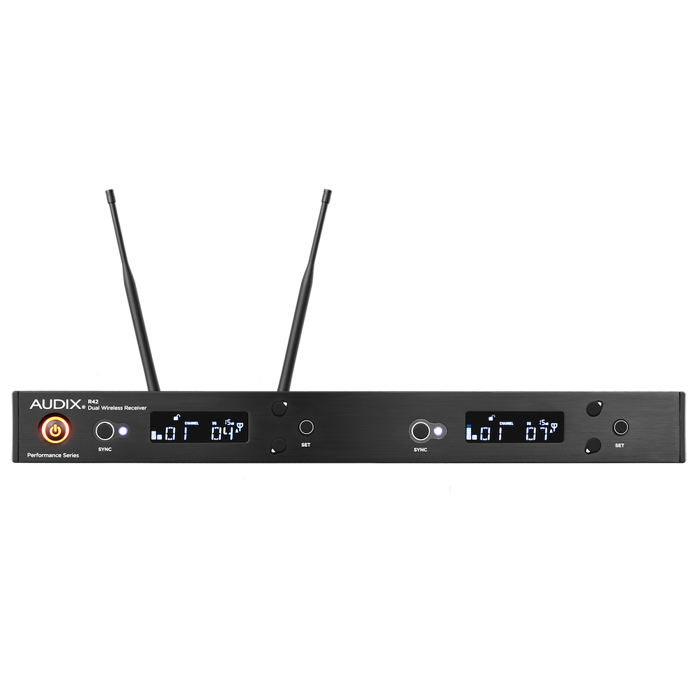 AUDIX R42 Two Channel RX with Two B60 Bodypack TXs AX AP42BPA