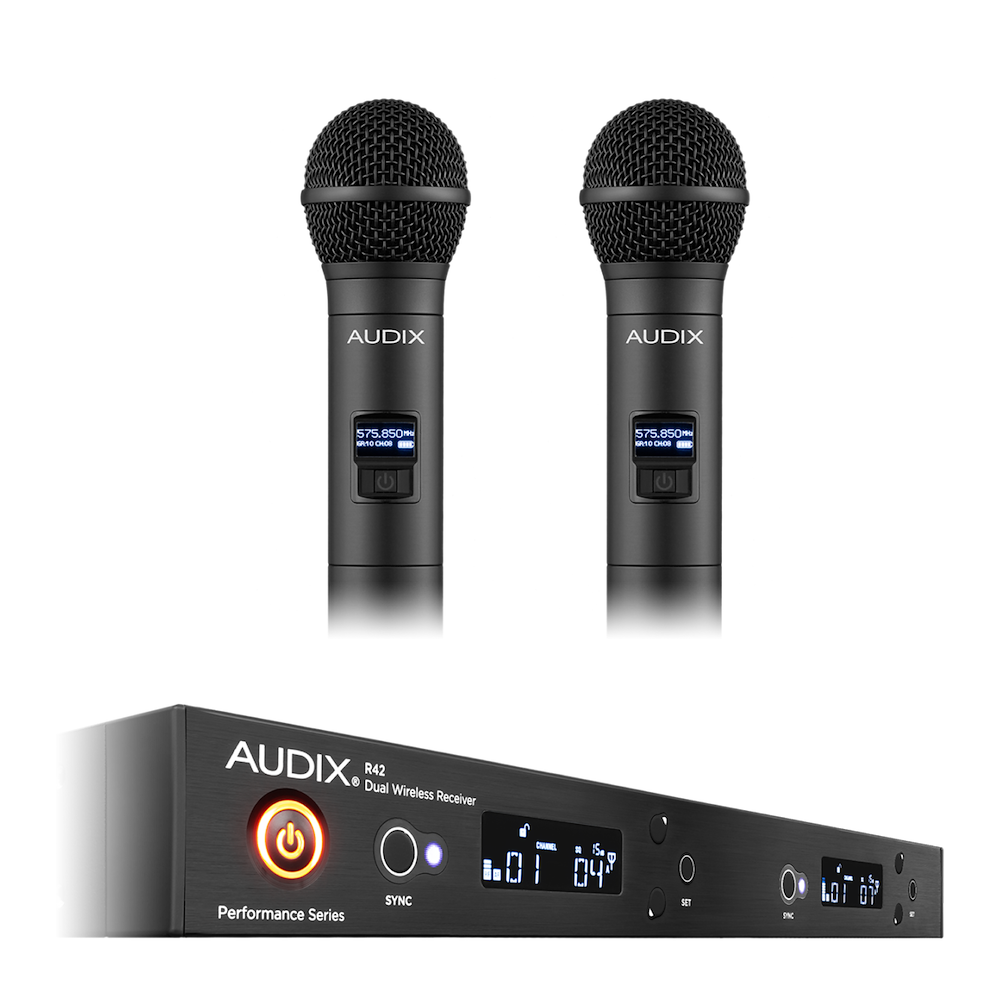 R42 Two Channel RX with Two H60/OM2 Handheld TXs - AX