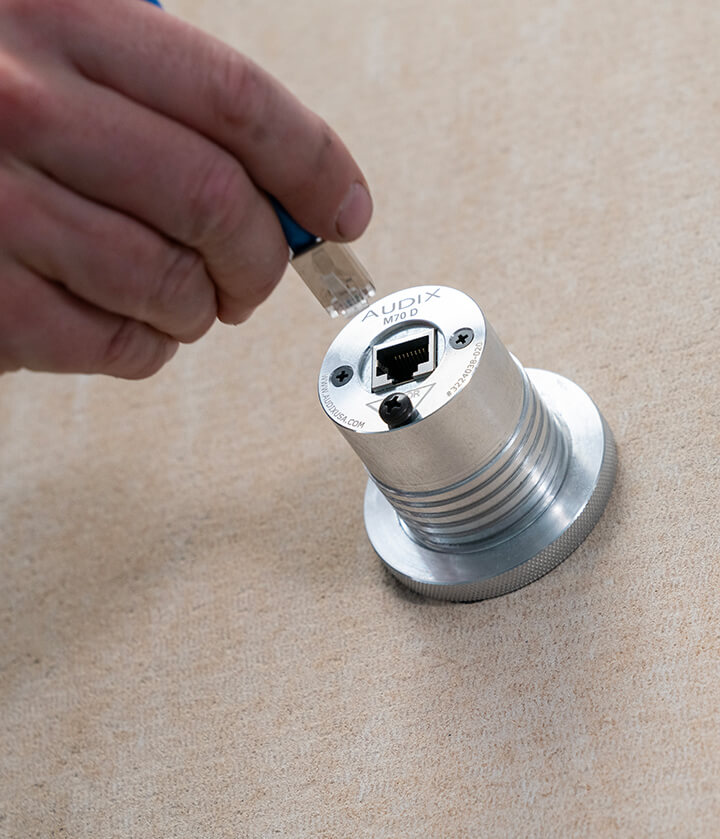 Flush-Mount Ceiling Microphone for the Dante | AES67 System - AX